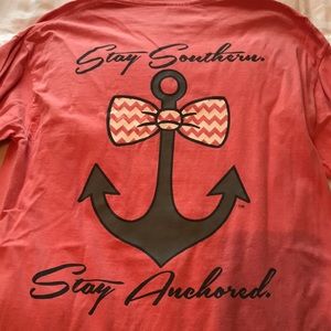 Long sleeve coral tee